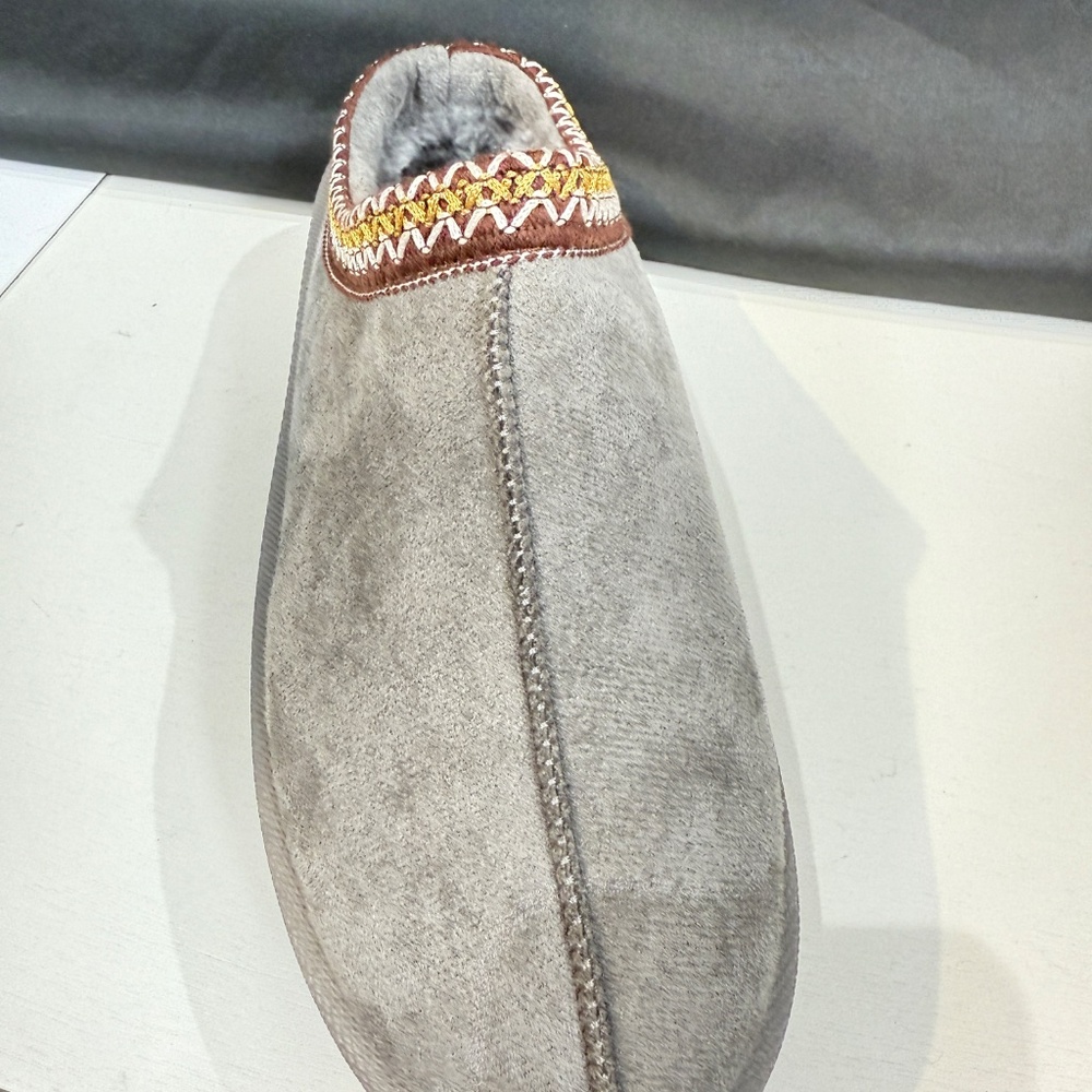 GRAY FUR PLATFORM SLIPPERS - Picture 4 of 8